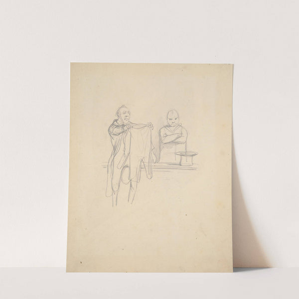 Study for Book Illustration (&#039;Physiologie du Tailleur&#039; ) by Paul Gavarni