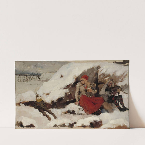 Study For Burned Village (1878 - 1879) by Albert Edelfelt