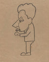 Study for Caricature of Man Ray