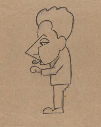 Study for Caricature of Man Ray