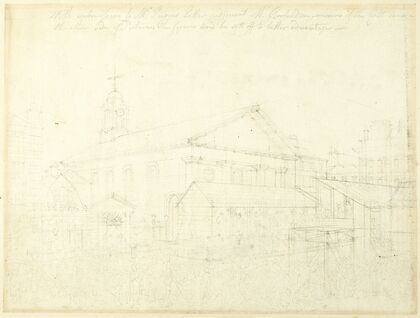 Study for Covent Garden Market, Westminster Election, from Microcosm of London