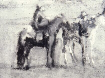 Study for ‘Cowboys in the Badlands’