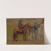 Study for &#039;Cowboys in the Badlands&#039; by Thomas Eakins