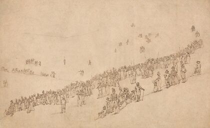 Study for Dinner in Mote Park, Maidstone after the Royal Review of the Kentish Volunteers on 1st August 1799 — size preview