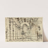 Study for Egyptian Hall Mansion House, from Microcosm of London (c. 1809) by Augustus Charles Pugin