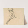 Study for Figure above &#039;Music&#039; by John Singer Sargent