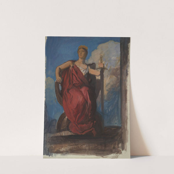 Study for figure of The Genius of Pennsylvania in ‘The Apotheosis of Pennsylvania’ (1902-1911) by Edwin Austin Abbey