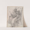 Study for Girl with Cat- Katherine by Thomas Eakins