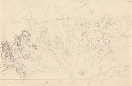 Study for, In Mr. Barnard’s Boat, Kingston