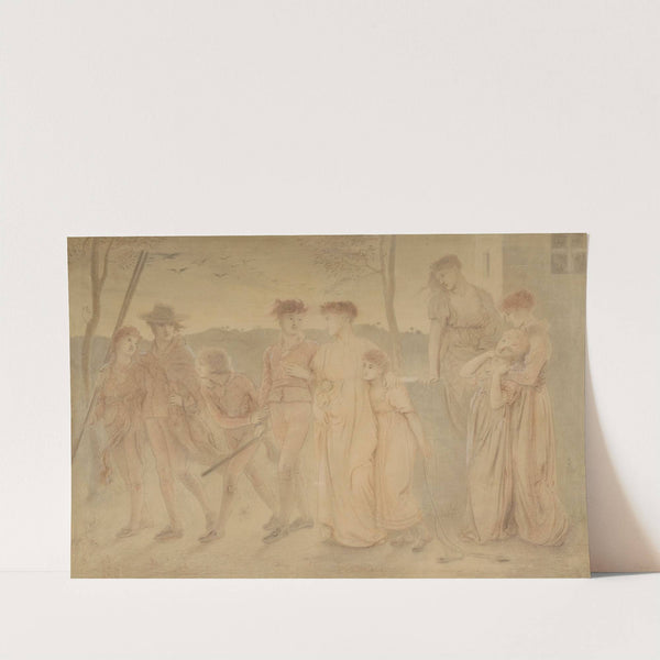 Study for &#039;In the Summer Twilight&#039; by Simeon Solomon