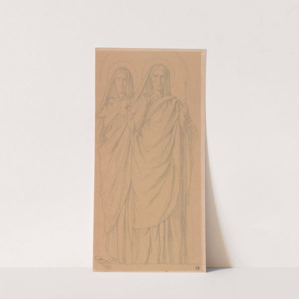 Study for Jael and Deborah. by Jean-Hippolyte Flandrin