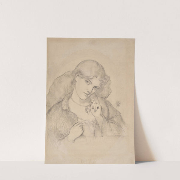 Study for ‘Joli Coeur’ (1866) by Dante Gabriel Rossetti