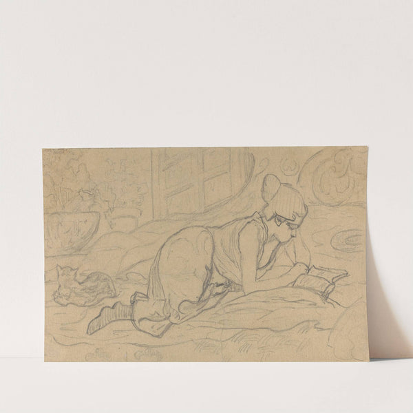 Study for &#039;La Liseuse couchée&#039; by Paul Ranson