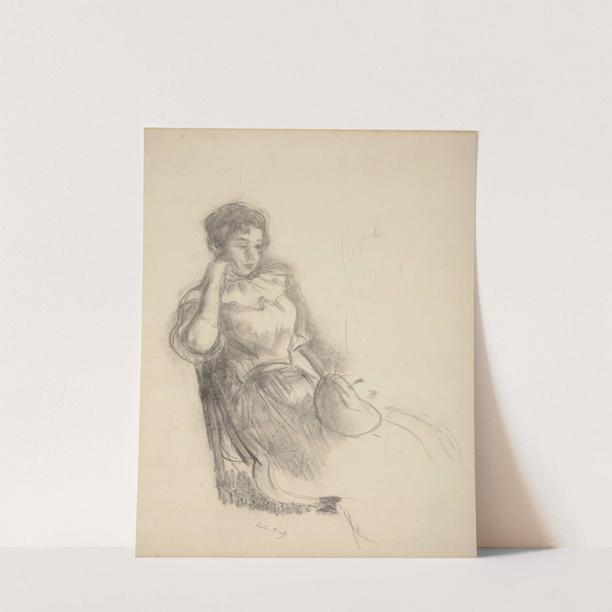 Study for ‘La Robe rose’ (1894) by Berthe Morisot