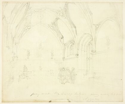 Study for Lambeth Palace, from Microcosm of London