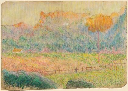 Study for ‘Landscape with Figure and Houses’ (c. 1891)
