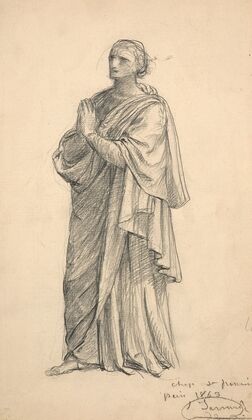 Study for ‘Le Christ présentant l’hostie et le calice’ (1865)