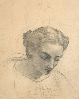 Study for ‘Le Christ présentant l’hostie et le calice’ (1862)