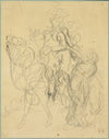 Study for Marphise and the Mistress of Pinabel (c. 1852)