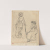 Study for ‘Mary Cassatt at the Louvre’ (recto) (c. 1879) by Edgar Degas