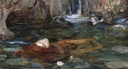 Study For Nymphs Finding The Head Of Orpheus