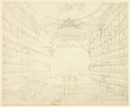 Study for Opera House, from Microcosm of London