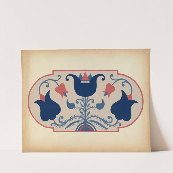 Study for Proposed Portfolio Decorated Chests of Rural Pennsylvania by American 20th Century