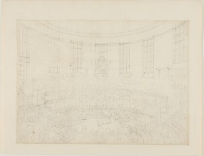 Study for Royal Cock Pit, from Microcosm of London
