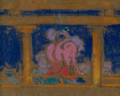 Study for Scene in the Daughter of Heaven, Santa Fe 2 (1915)
