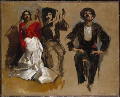 Study for Seated Figures for ‘El Jale’Â 