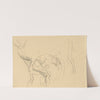 Study for &#039;Shoeing Calvary Horses at the Front&#039; (verso) by John Singer Sargent