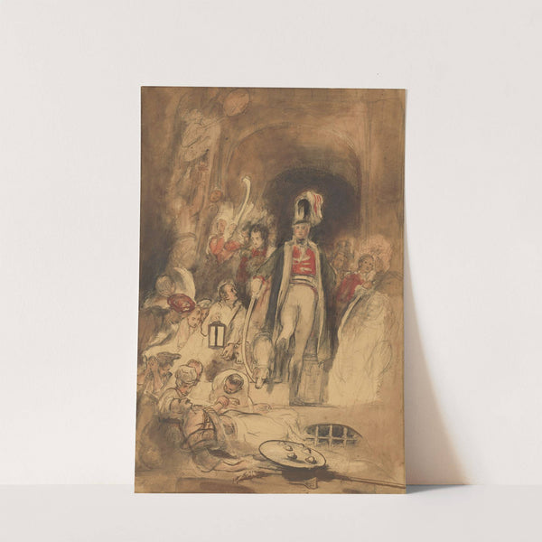 Study for &#039;Sir David Baird Discovering the Body of Tipu Sahib&#039; by Sir David Wilkie