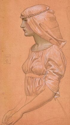 Study for St Dorothea and Her Two Sisters Refusing to Worship the Idol — size preview