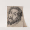 Study for St Francis of Assisi adoring the cross (circa 1615) by Bernardo Strozzi