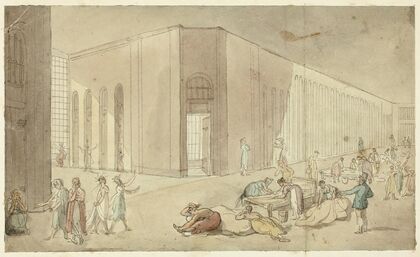 Study for St. Luke’s Hospital, from Microcosm of London