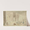 Study for St. Luke’s Hospital, from Microcosm of London (c. 1809) by Augustus Charles Pugin