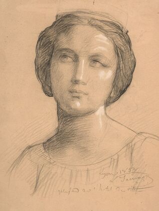 Study for the ceiling of Lyon town hall (1858)