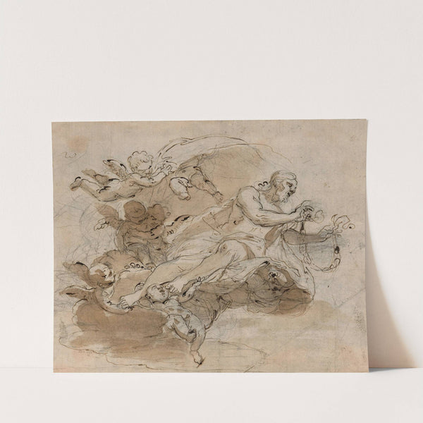 Study for the Christ surrounded by cherubs by Giuseppe Maria Rolli