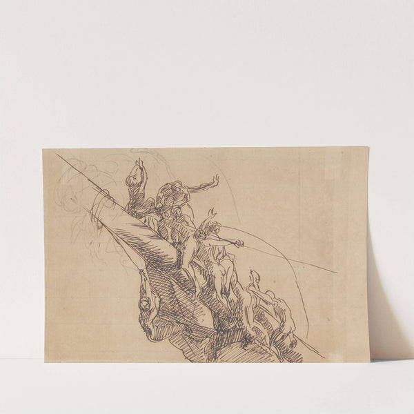 Study for &#039;The Defeat of the Floating Batteries at Gibraltar&#039; by John Singleton Copley