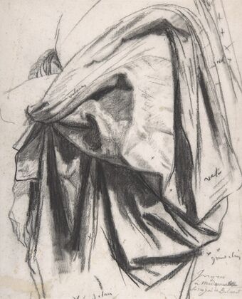 Study for the Drapery of MoliÃ¨re in the ‘Apotheosis of Homer’