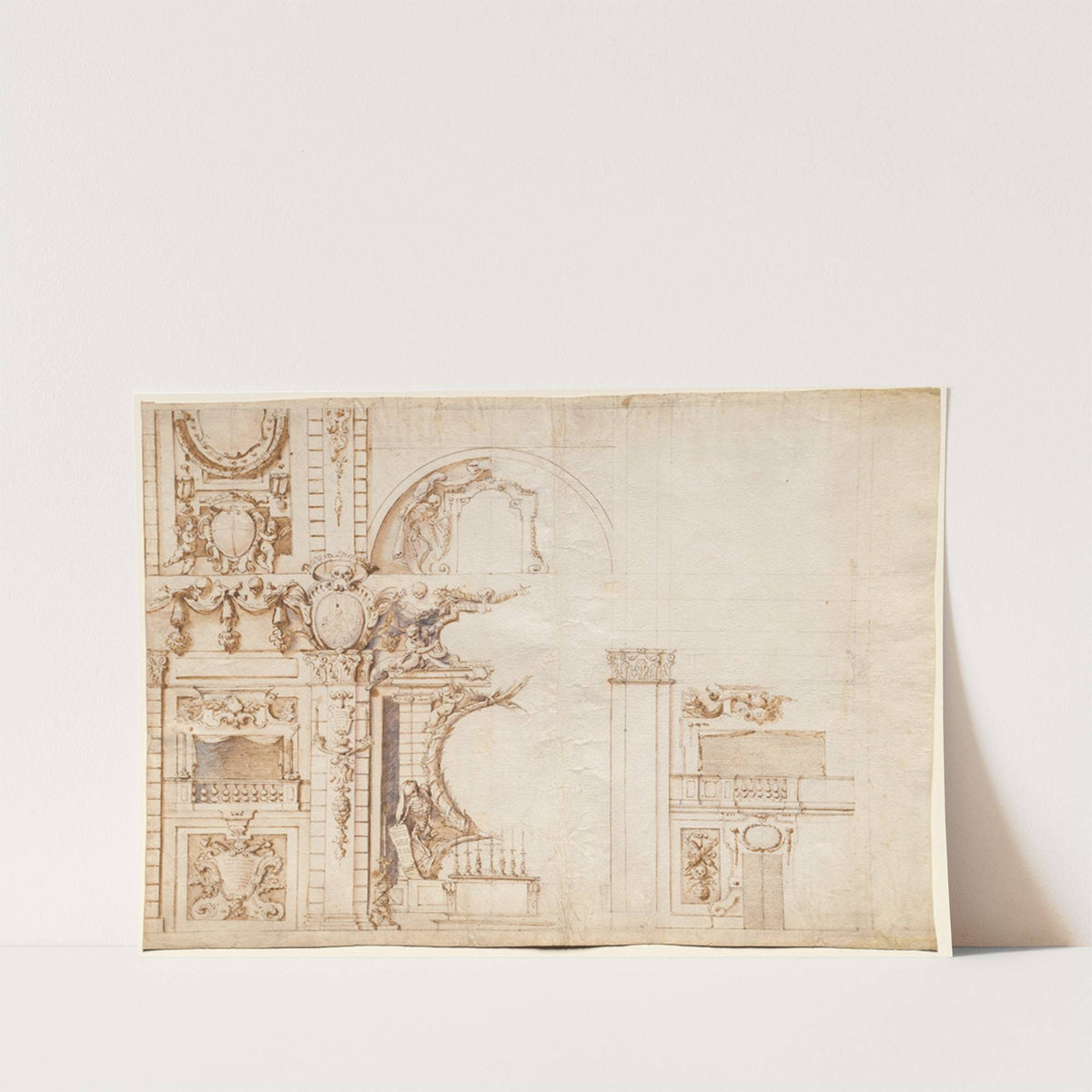 Study for the ‘Essequie’ Conducted in San Lorenzo, Florence, in 1637 in Honour of Holy Roman Emperor Ferdinand II (1637) by Alfonso Parigi
