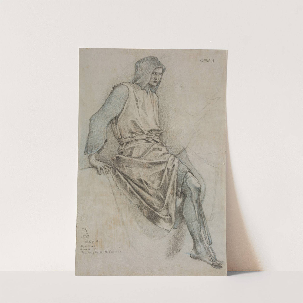 Study for the Failure of Gawain from the Holy Grail Tapestries by Sir Edward Coley Burne-Jones