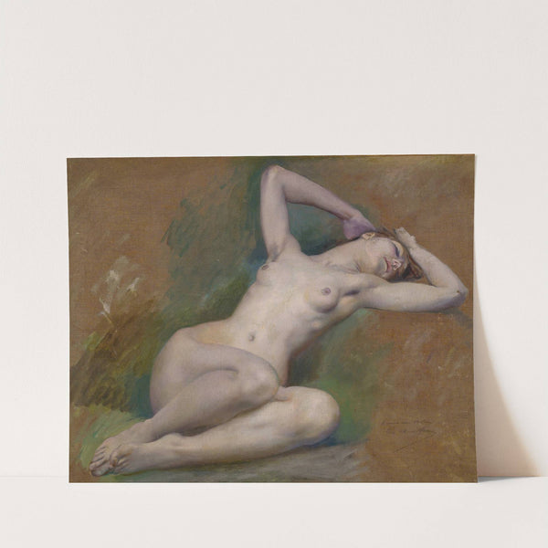 Study For The Figure Of ‘spring’ At L’opéra Comique, Paris by Luc-Olivier Merson