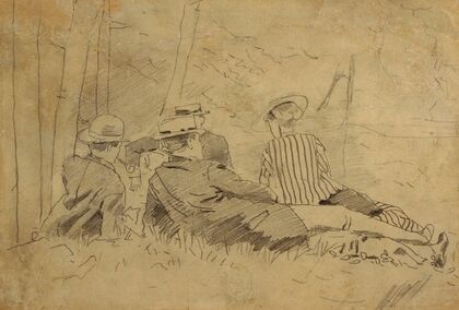 Study for ‘The Fishing Party’