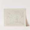 Study for The Hall, Carlton House, from Microcosm of London (c. 1808) by Augustus Charles Pugin