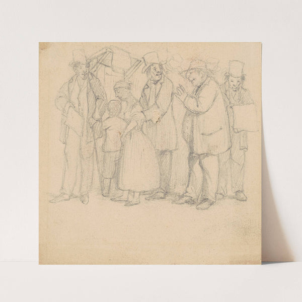 Study for ‘The House that Jeff Built’ (1863) by David Claypoole Johnston