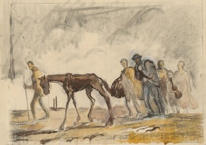 Study for the Lithograph Refugees
