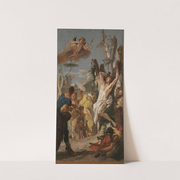 Study for ‘The Martyrdom of Saint Sebastian’ (for the Augustinian monastery at Diessen, Germany) (1739) by Giovanni Battista Tiepolo