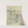 Study for ‘The Sultan of Morocco and His Entourage’ (1845) by Eugène Delacroix