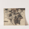 Study for The Wedding Feast of Sir Degrevaunt by Sir Edward Coley Burne-Jones